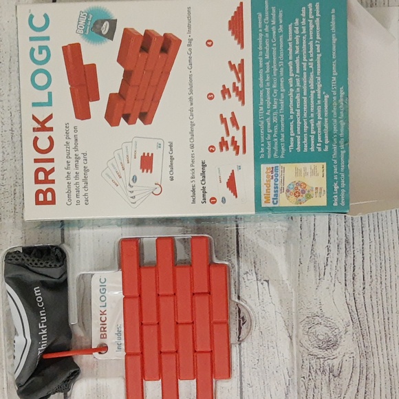 ThinkFun Brick Logic STEM Brainteaser 3D Puzzle Game RARE - Picture 8 of 12